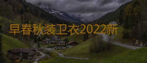 早春秋装卫衣2022新款女士加绒加厚无帽圆领宽松外套定制上衣