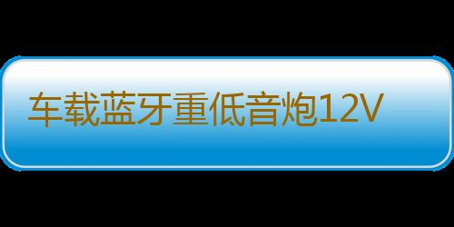 车载蓝牙重低音炮12V汽车摩托货车24v专用音改装无线音箱小钢炮